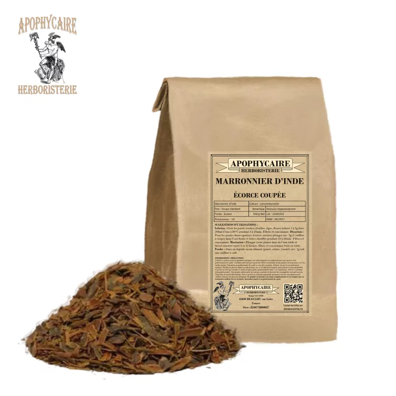 Geschnittene Rosskastanienrinde (Aesculus hippocastanum) - Apophycaire