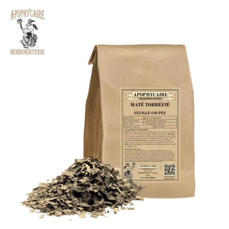 Maté torréfiée coupée (Ilex paraguariensis) - Apophycaire