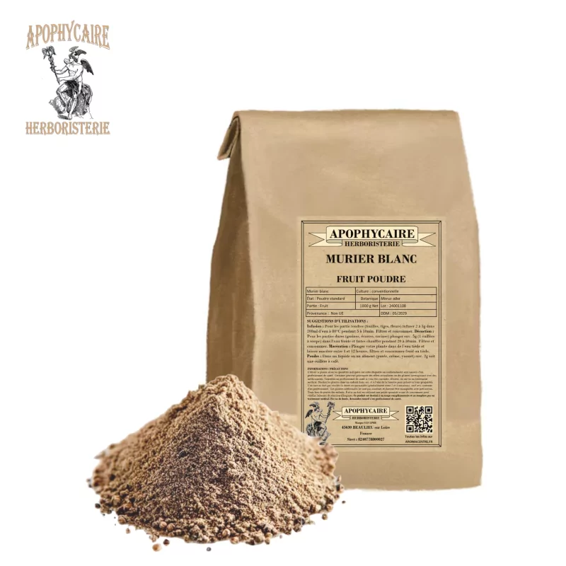 Polvo de fruto de morera blanca (Morus alba) - Apophycaire