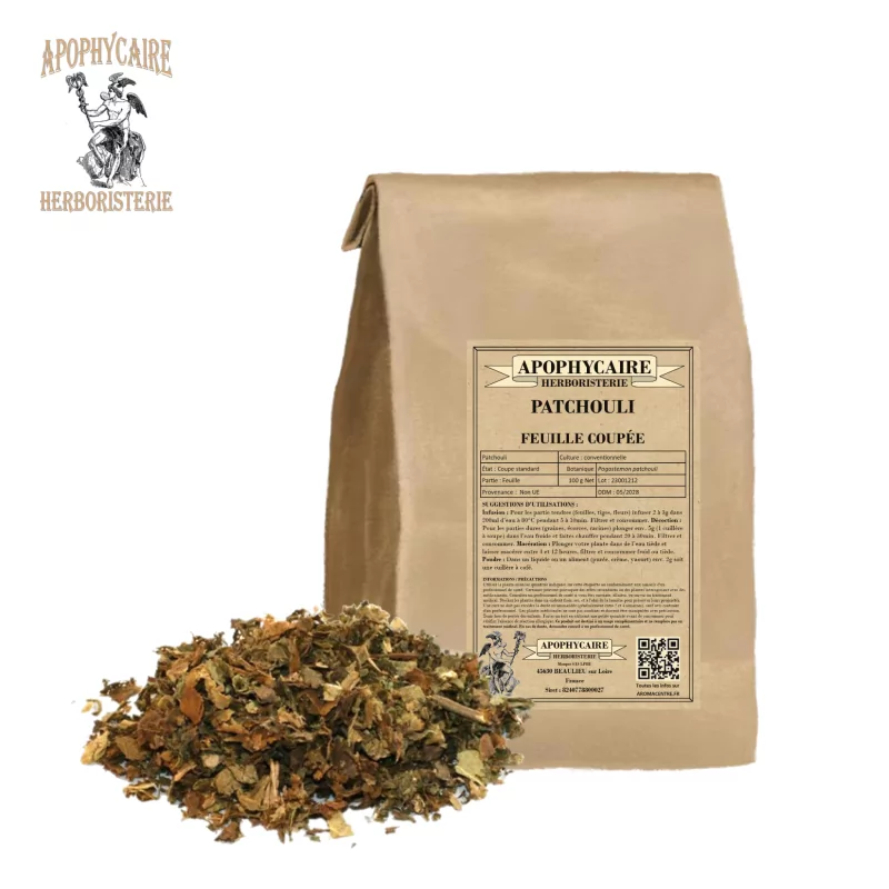 Patchouli feuille coupée (Pogostemon patchouli) - Apophycaire