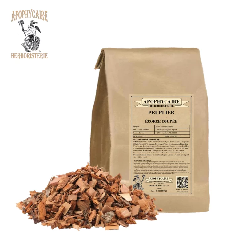 Poplar cut bark (Populus nigrum) - Apophycaire Poplar cut bark (Populus nigrum) - Apophycaire