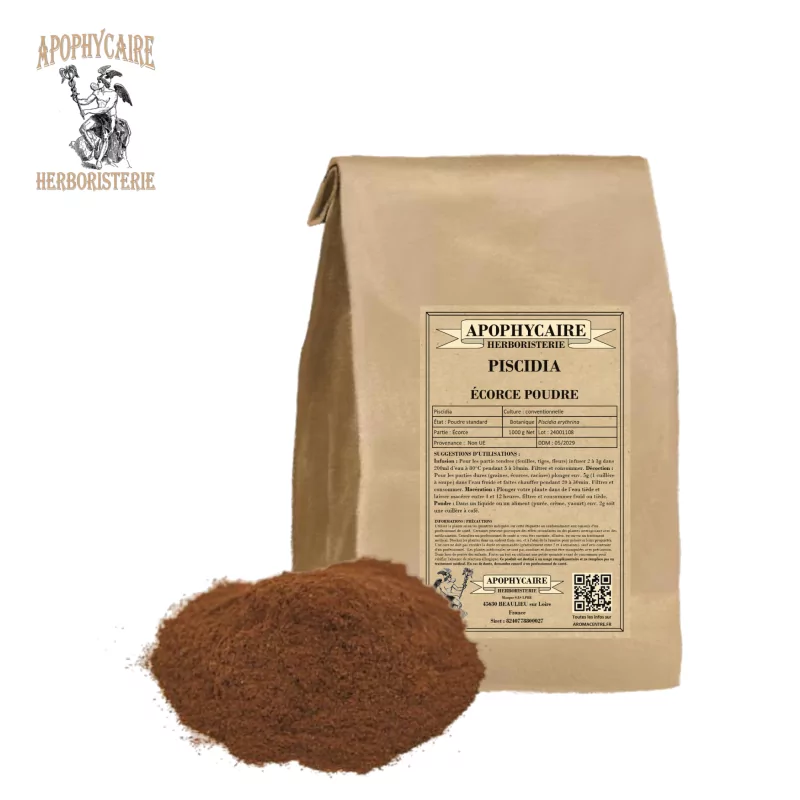 Polvo de corteza de Piscidia (Piscidia erythrina) - Apophycaire