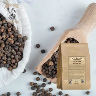 Poivre noir grain poudre stimulant digestif et circulatoire naturel - Apophycaire