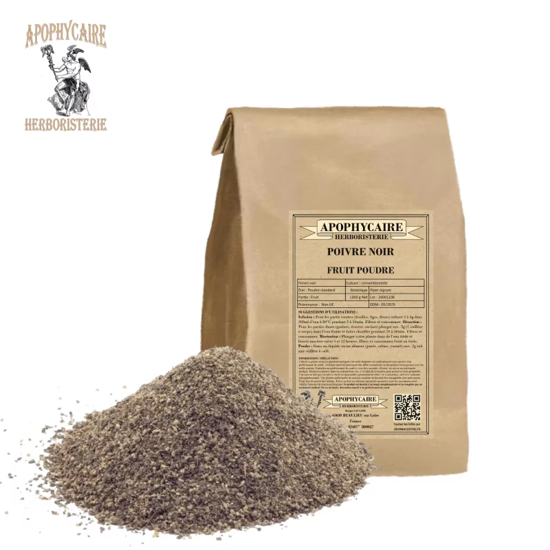 Black pepper powder (Piper nigrum) - Apophycaire