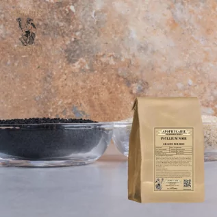 Psyllium noir graine poudre (Plantago psyllium) - Apophycaire
