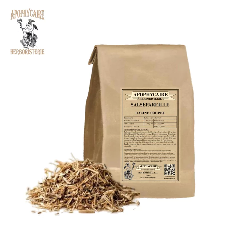 Gray sarsaparilla cut root (Smilax medica) - Apothecary