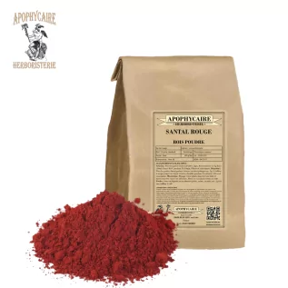 Polvo de sándalo rojo – Pterocarpus soyauxii | Apophycarius