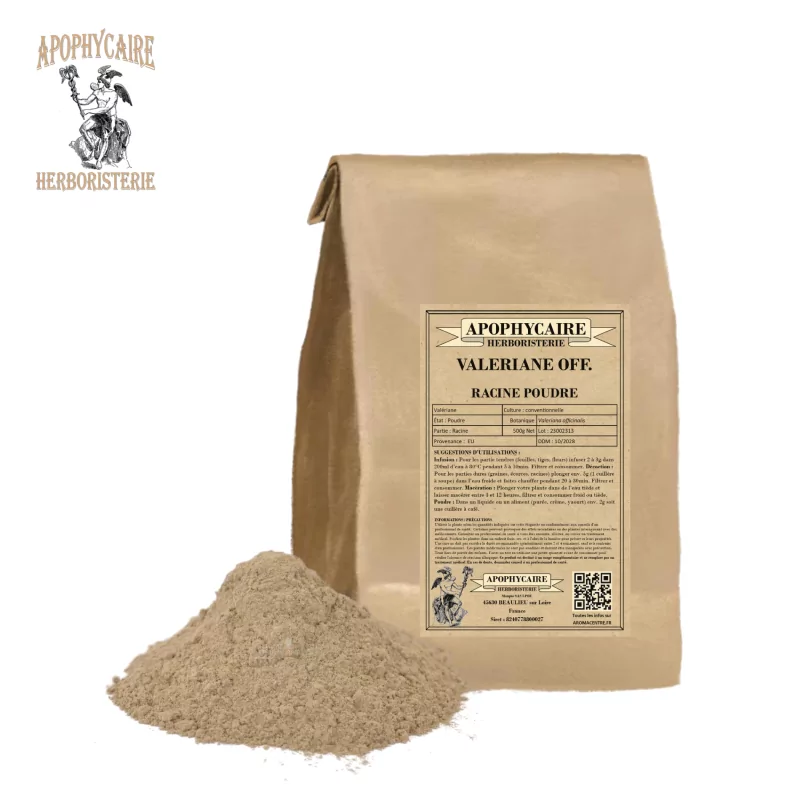 Baldrianwurzelpulver (Valeriana officinalis) - Apophycaire