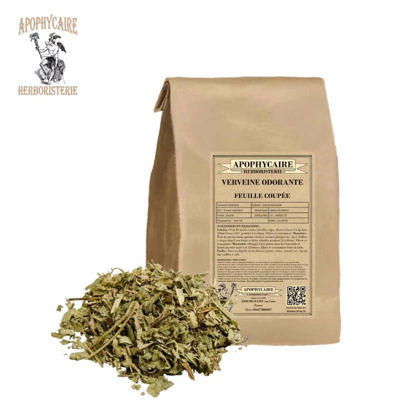 Limon mine çiçeği kesilmiş yaprağı (Lippia citriodora) - Apophycaire