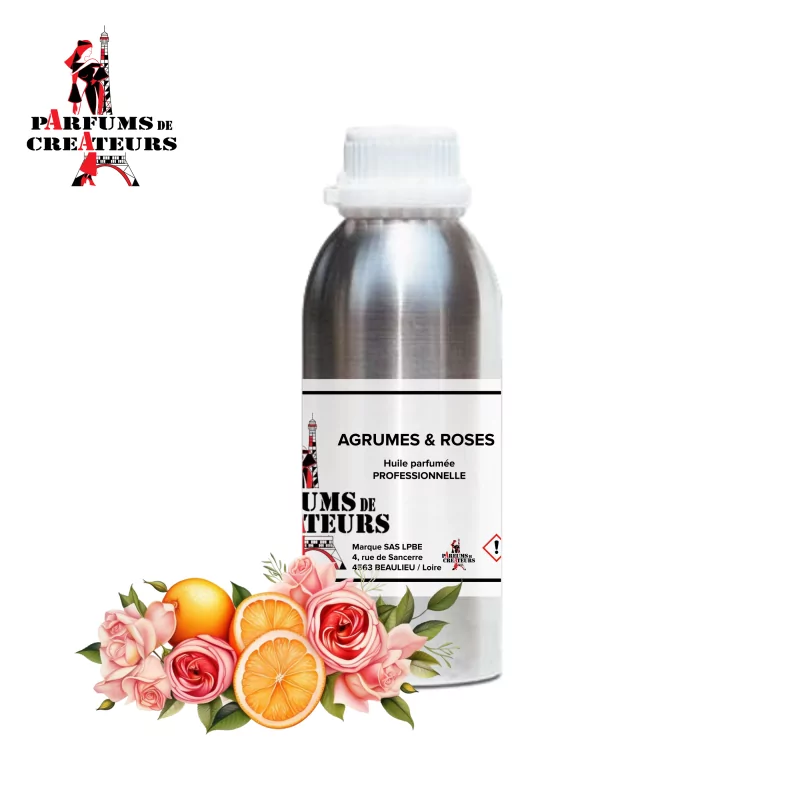 Aceite aromático puro de cítricos y rosas - Perfumes de diseño Aceite aromático puro de cítricos y rosas - Perfumes de diseño