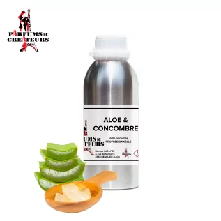 Aloe et concombre Huile parfumée pure pro - Parfums de Créateurs