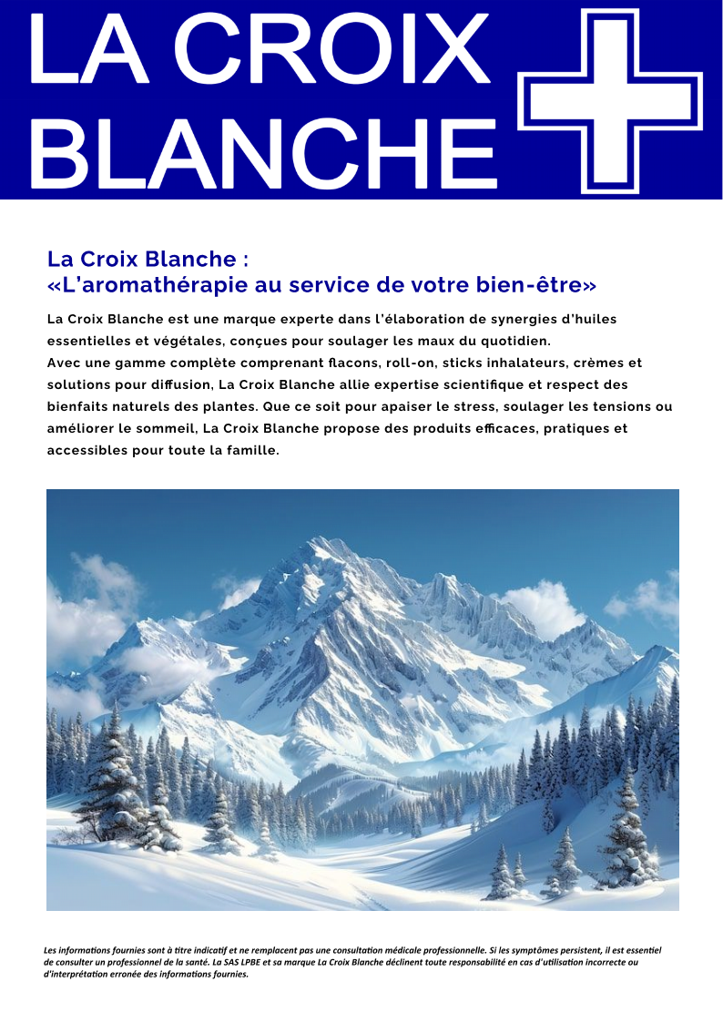 Catalogue LA CROIX BLANCHE  – Aromacentre.fr